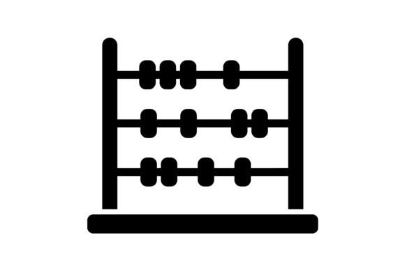 Abacus Glyph Icon: A Versatile Vector Asset for Modern Projects