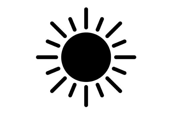 Brightness Glyph Icon: A Versatile Design Asset