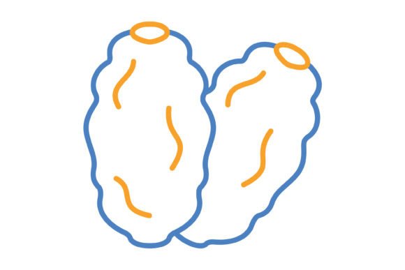 Dates Blue & Orange Line Icon: A Versatile Asset for Modern Design