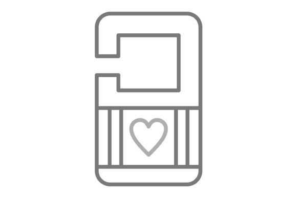 Door Knob Sign Greyscale Line Icon: A Designer's Essential Asset
