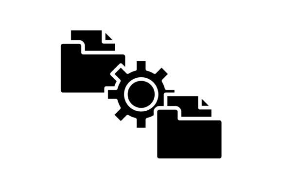 File Management Glyph Icon: Streamlining Your Visual Workflow