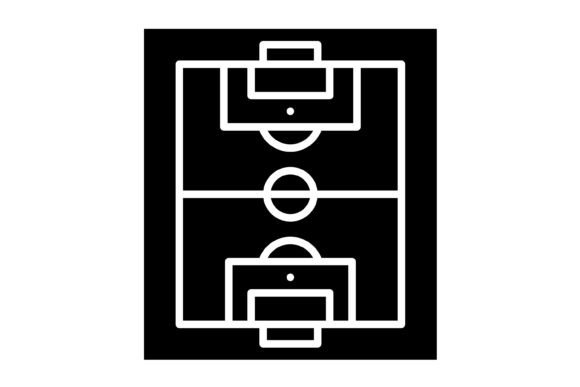 Football Field Glyph Icon: Your Go-To Asset for Game Day Graphics