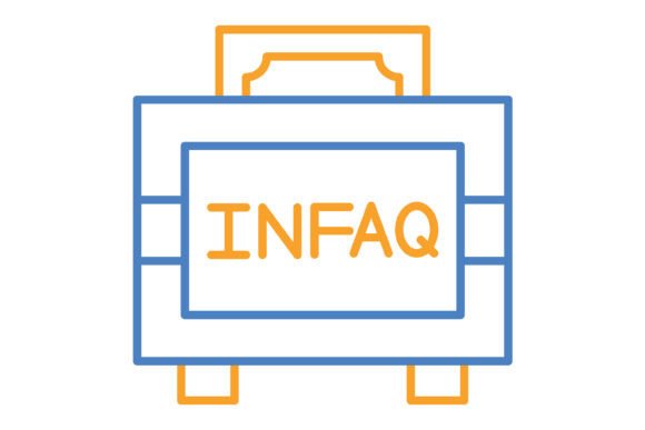 Infaq Blue & Orange Line Icon: A Versatile Design Asset