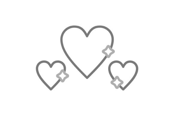 Love Greyscale Line Icon: Versatile Vector Design Asset