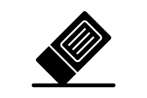 Practical Design Solutions: The Eraser Glyph Icon Set