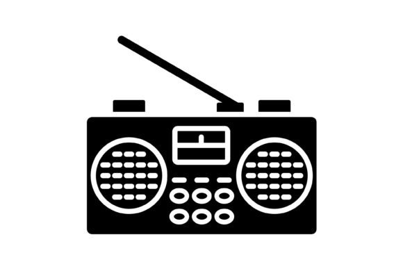 Radio Glyph Icon: A Versatile Vector for Modern Projects